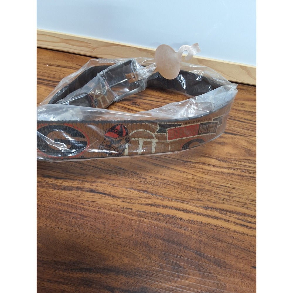 UGA GEORGIA BULLDOGS Leather Belt By Enmon Size 32 - Brown NCAA  Go Dogs! New
